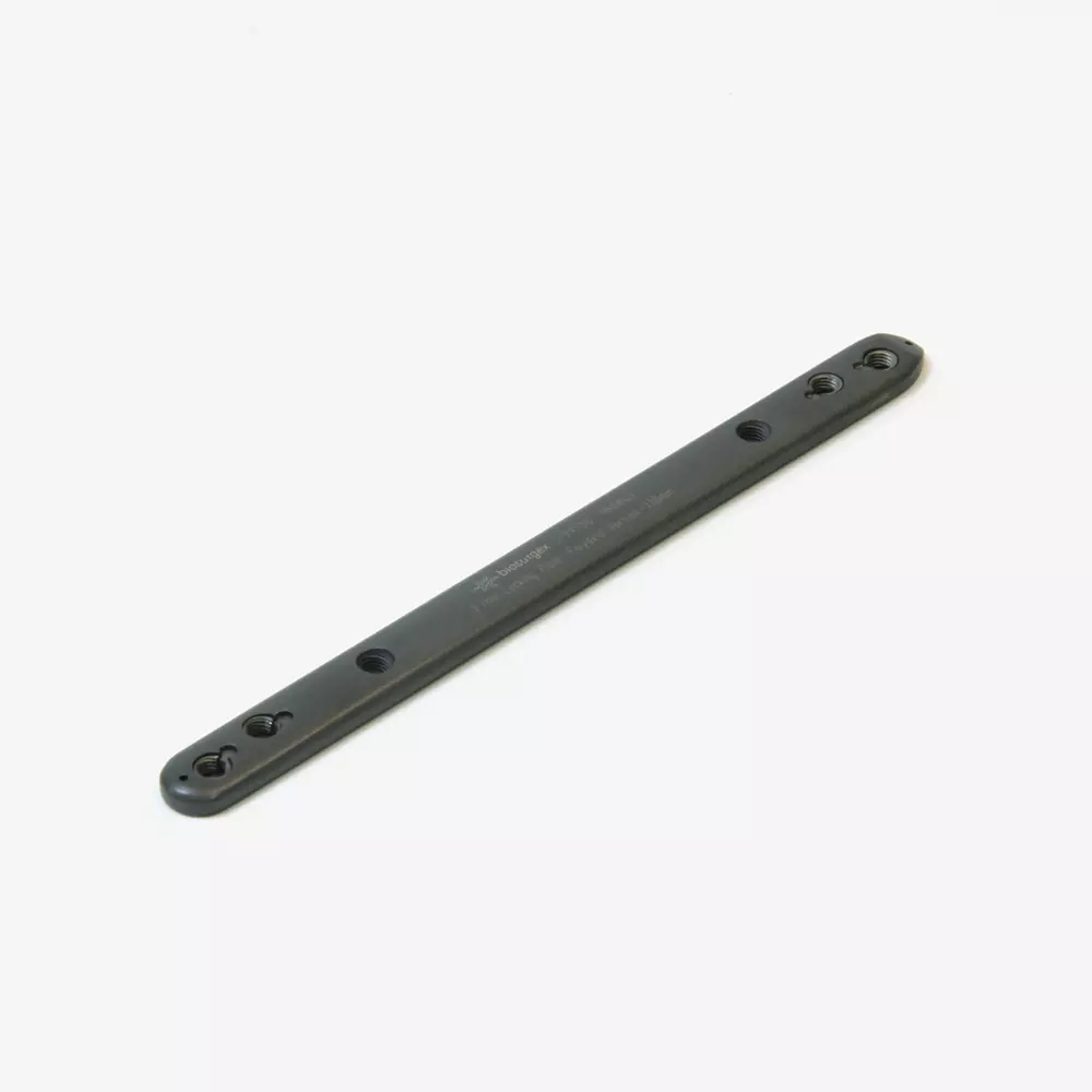 Placa bloqueada poliaxial titanio 2.7-2.4 mm. Longitud 130 mm