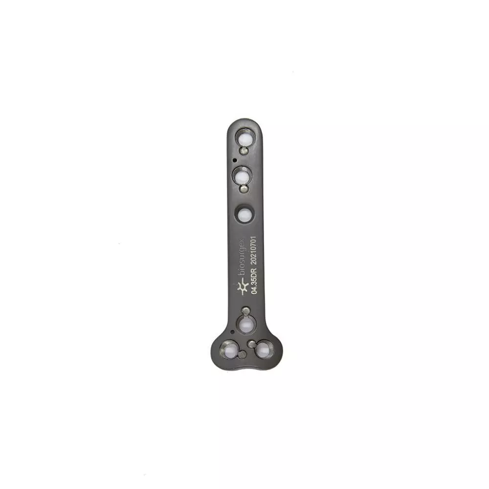 Placa bloqueada poliaxial de radio distal 3.5 mm (70 mm)