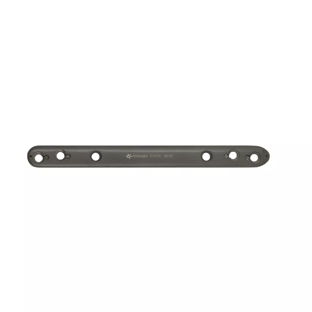 Placa bloqueada poliaxial titanio 3.5 mm. Longitud 125 mm