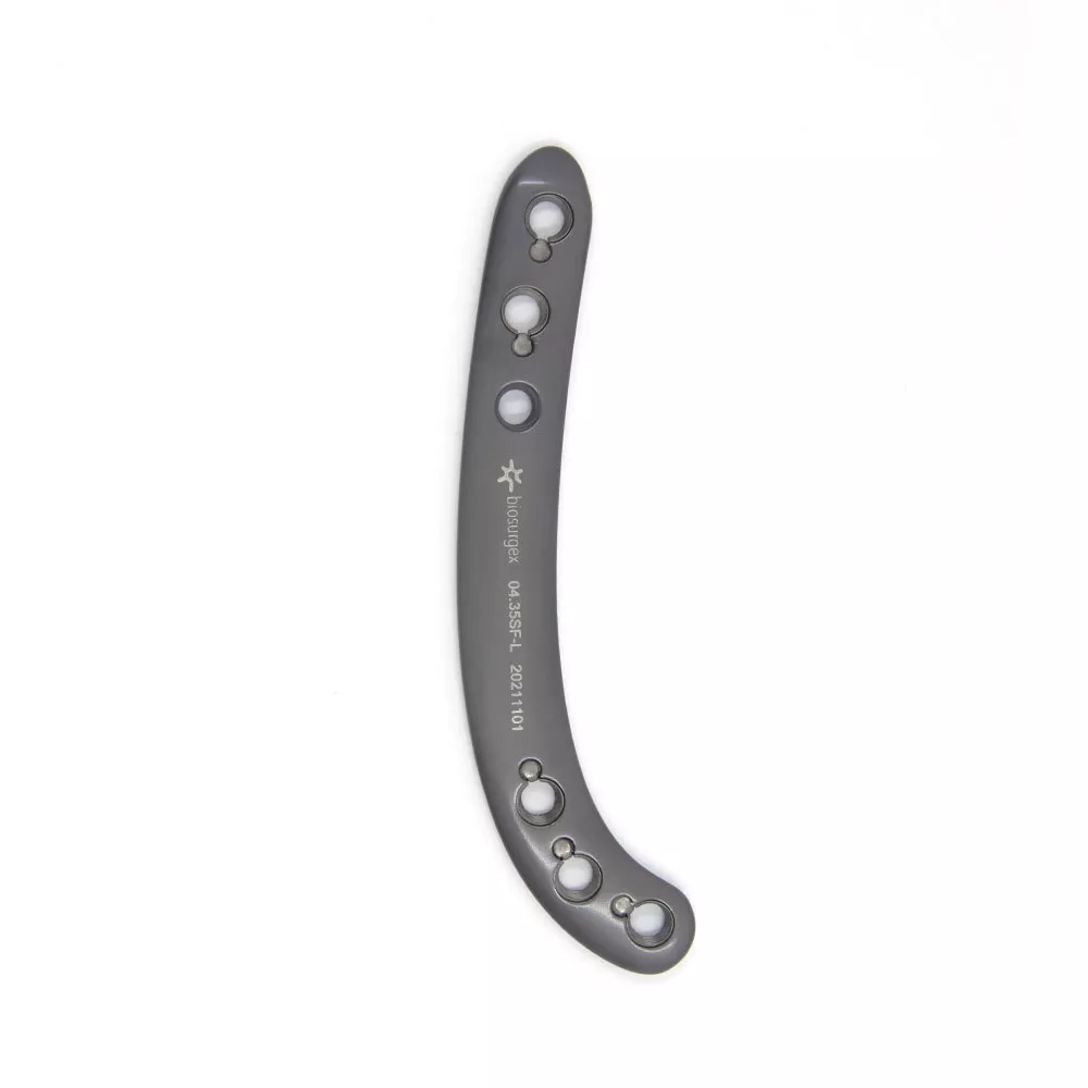 Placa bloqueada poliaxial supracondilar f&eacute;mur 3.5 mm. 95 mm. Izda