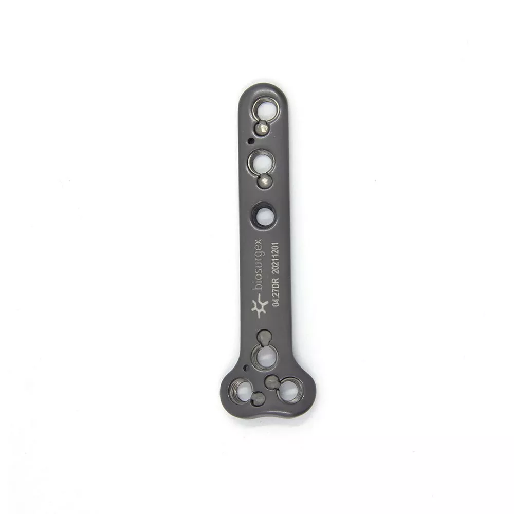 Placa bloqueada poliaxial de radio distal 2.7-2.4 mm